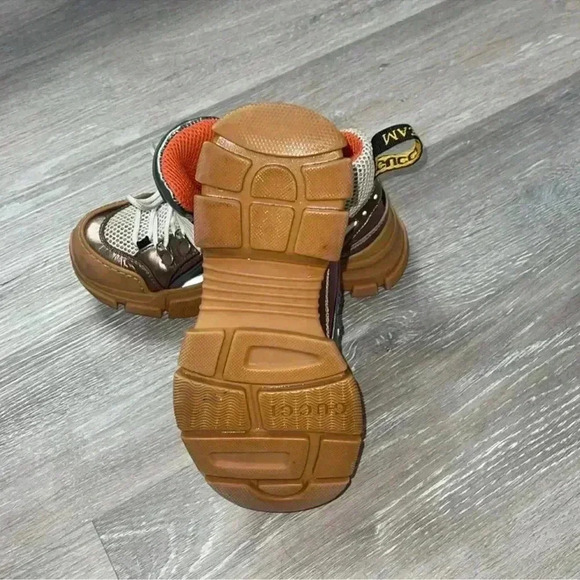 Gucci Multicolor Leather Flashtrek Reflective Sneakers Size 36 - Picture 11 of 15